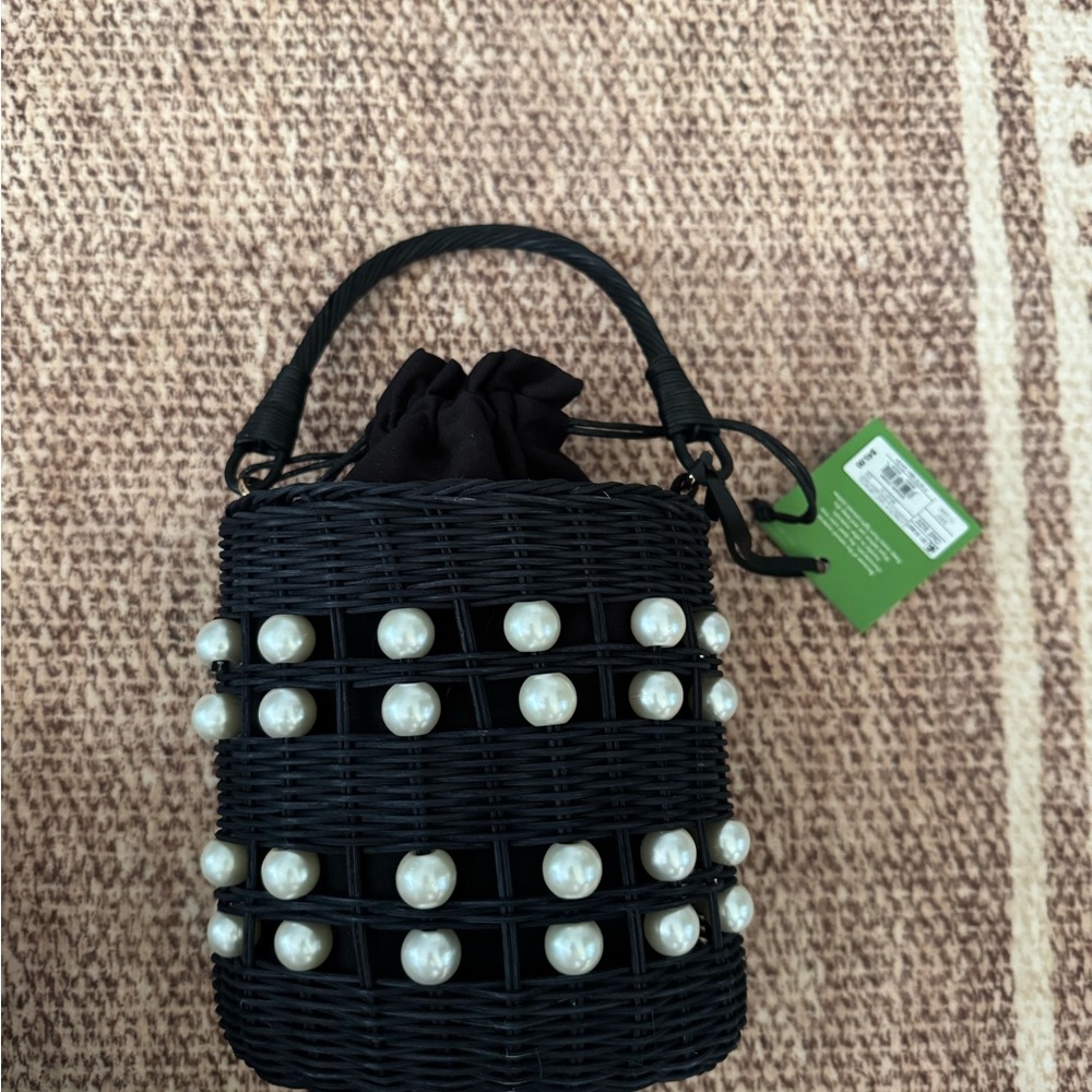 Kate Spade x Target woven & pearl handbag